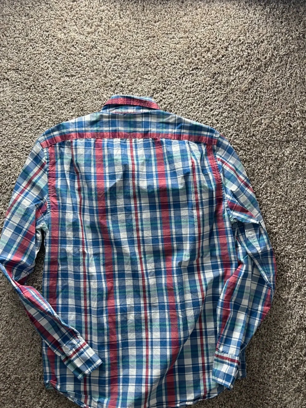 J.Crew Men's Slim Fit Washed Plaid Button-Down Shirt Size Medium